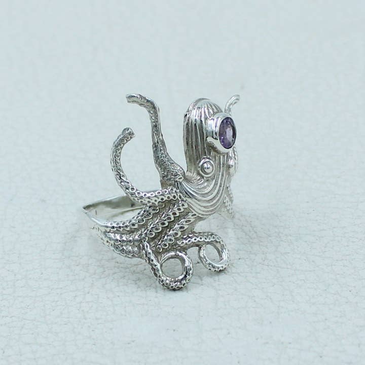 Silvex Jewelry – Engroshandel Statementring – Blækspruttering i 925 sterlingsølv20