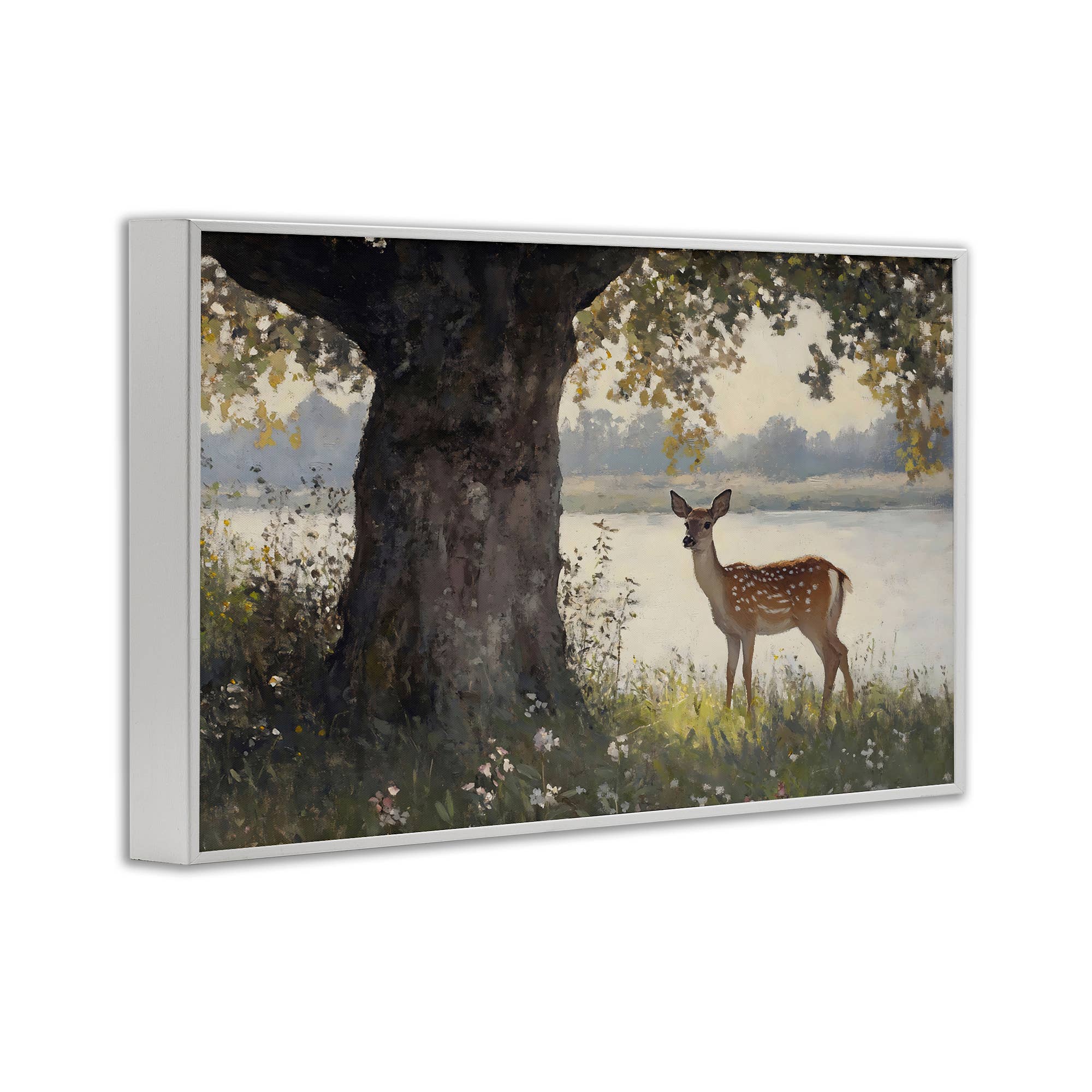 Stupell Industries - Wholesale Wall Sign - Spotted Doe by Lake - Framed Wall Art15