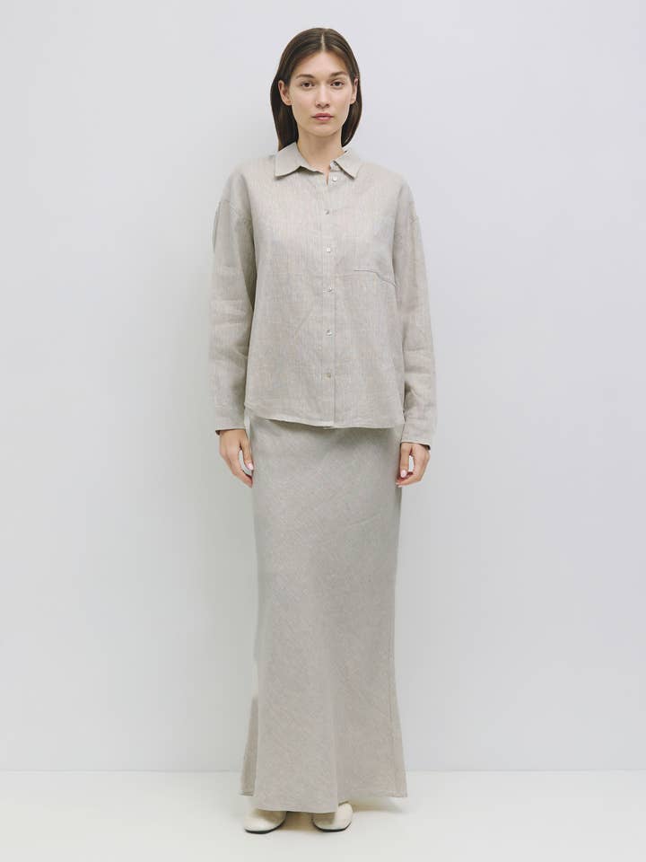 MOD REF - Wholesale Skirt - Women's - The Andie Skirt | Linen Maxi Skirt
