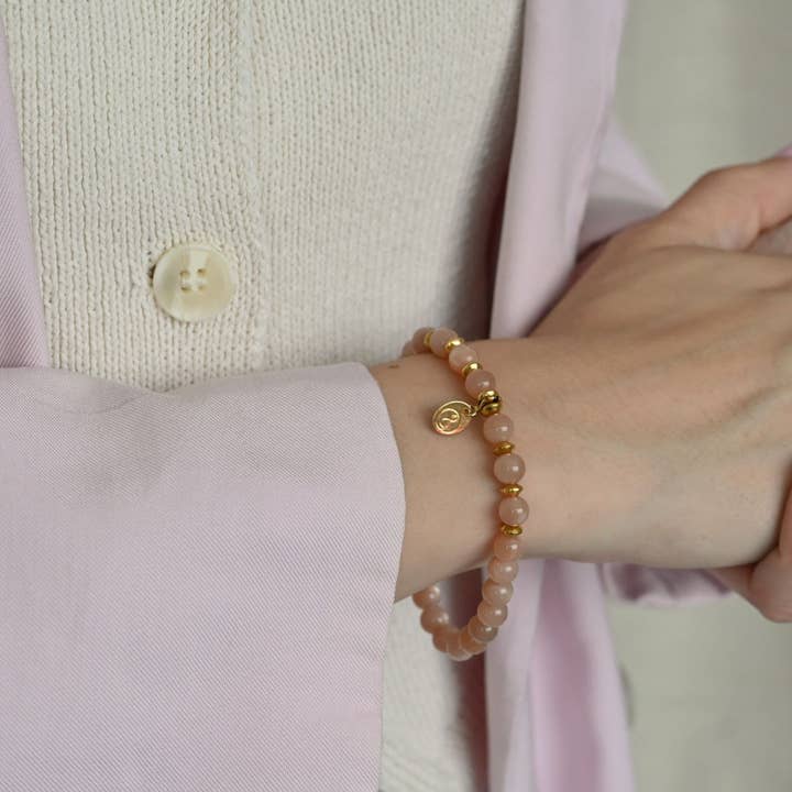 Irréversible - Wholesale Beaded Bracelet - Bracelet adulte pierre naturelle, or - pierre du soleil5