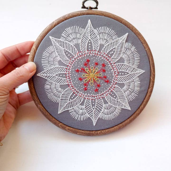 cozyblue handmade – Engroshandel Broderitilbehør – efterår mandala broderi kit9