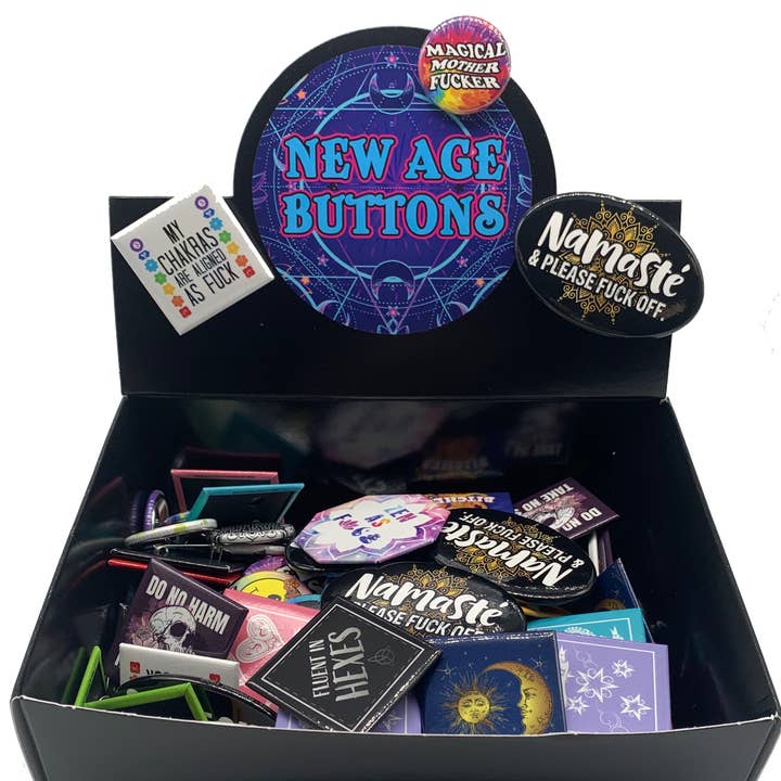 Button Dump Box New Age Risque Assortment 144 pcs for wholesale by Kalan