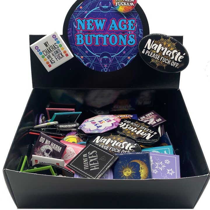 Button Dump Box New Age Risque Assortment 144 pcs for wholesale by Kalan