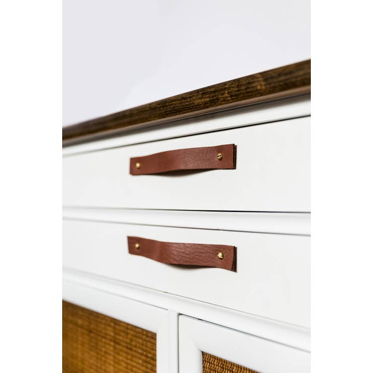 Keyaiira - Vente Poignée/bouton - Poignée en cuir [extrémité plate]0