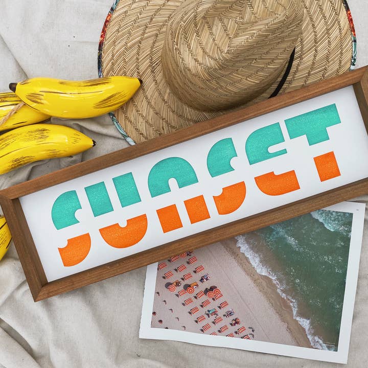 Sunset Wood Wall Art (More Colors) for wholesale by Southern Mesa Trading Co.