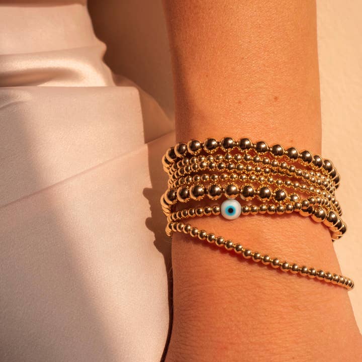 Beads by Tara - Wholesale Beaded Bracelet - EVIL EYE BEAD BRACELET