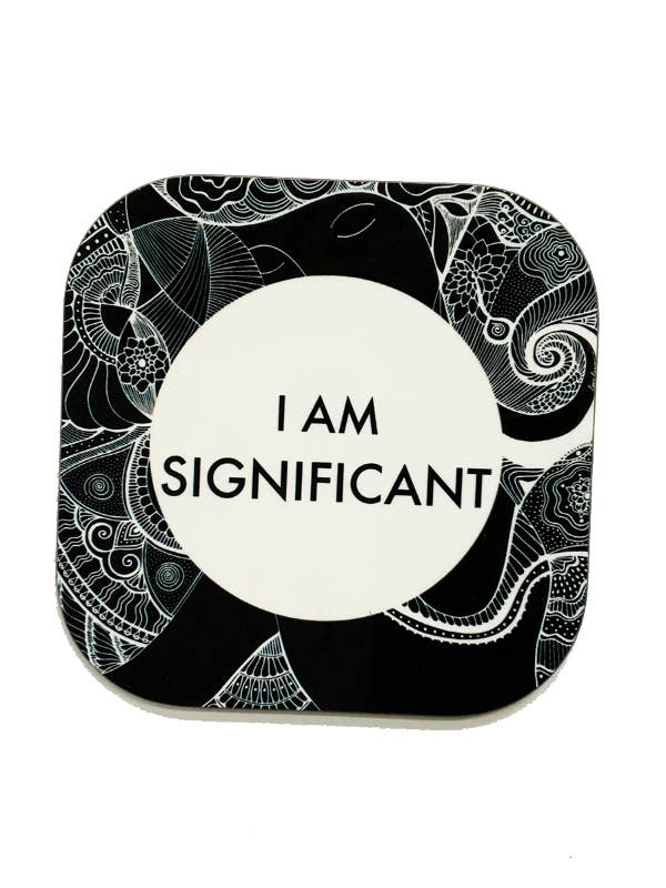 'I am Significant' – mantra coaster for wholesale by LOVELEEN®️