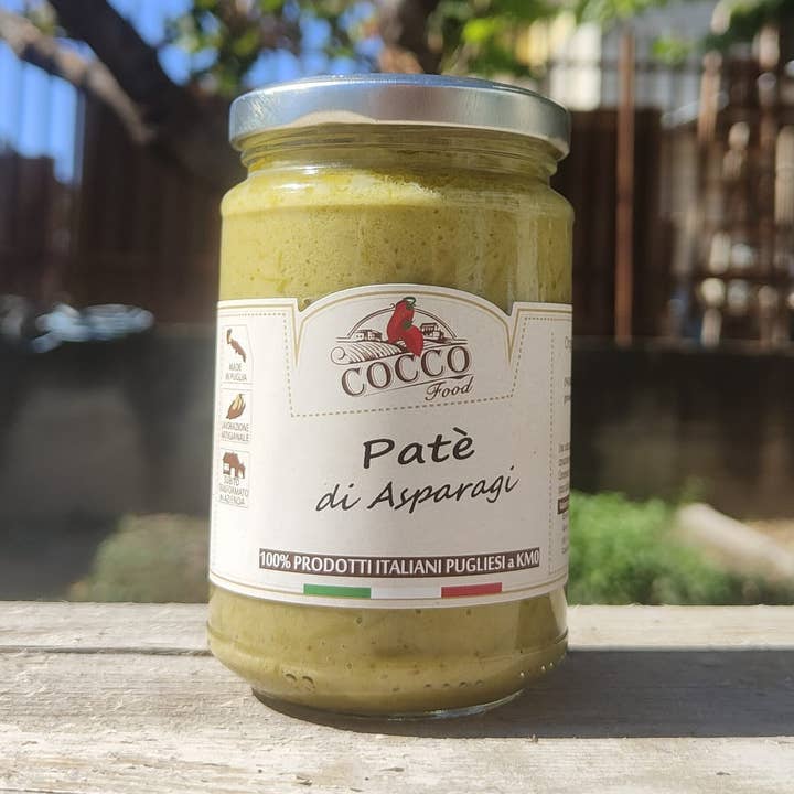 Italian Artisan Asparagus and Almond Pate for wholesale by Cocco Food