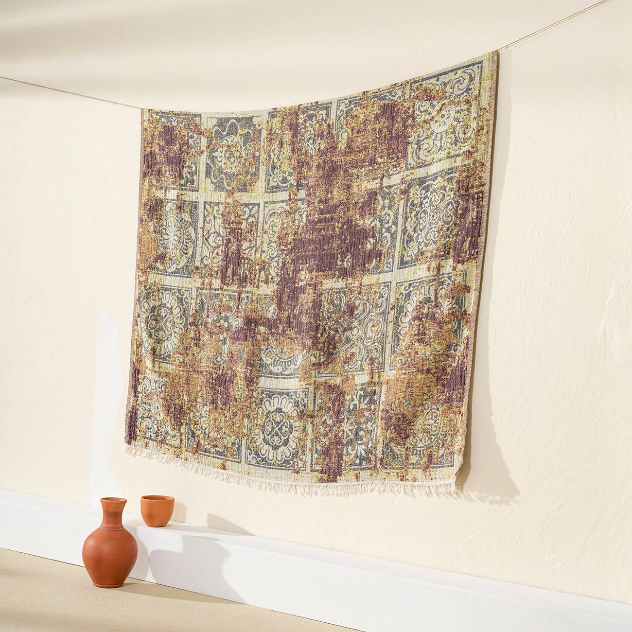 Kikoya – Großhandel Überwurfdecke – 100 % Baumwoll-Wohndecke im Landhausstil, 130 x 170 cm3