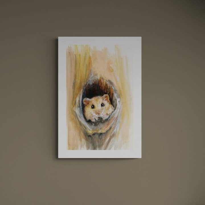 Wendy Laverick – wholesale Art print – Framed Print Lewis the Dormouse4