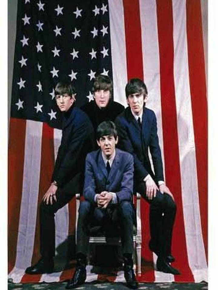 Beatles Americian Flag for wholesale by PosterSource