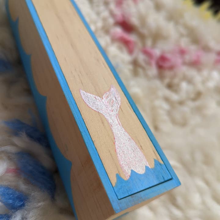 Foreignspell - Wholesale Decorative Box - A Mermaid Tail | Hand-Painted, One-of-a-Kind Wooden Box2