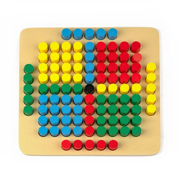 Mosaico de madera con 101 detalles, rompecabezas de madera, rompecabezas para niños para venta al por mayor de Komarov Toys