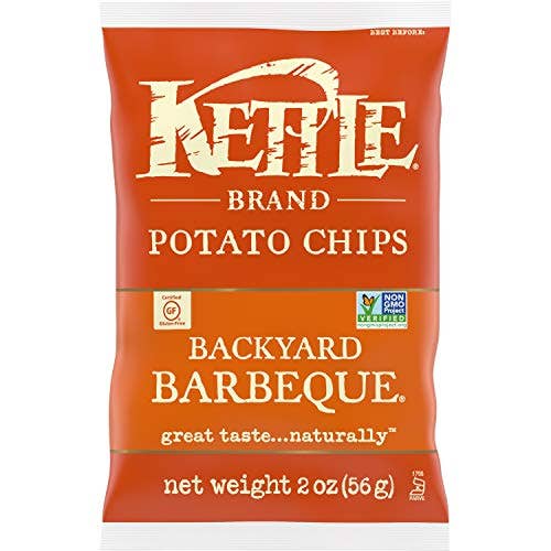 Shop The King - Wholesale Chips - Kettle Brand Potato Chips, Backyard Barbeque, 2 Oz (Pack of 6)