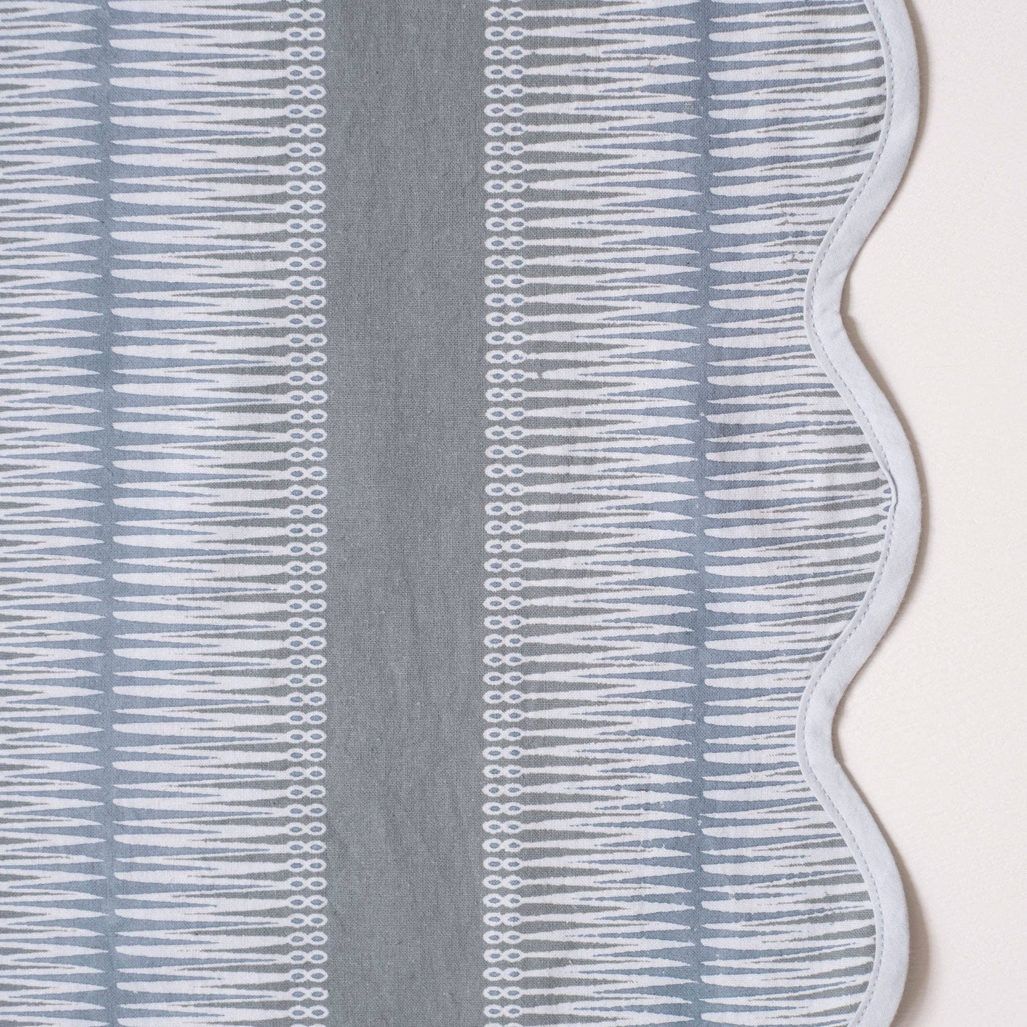 Graymarket Design - Wholesale Table Runner - Marta Sage Block Printed Table Runner1