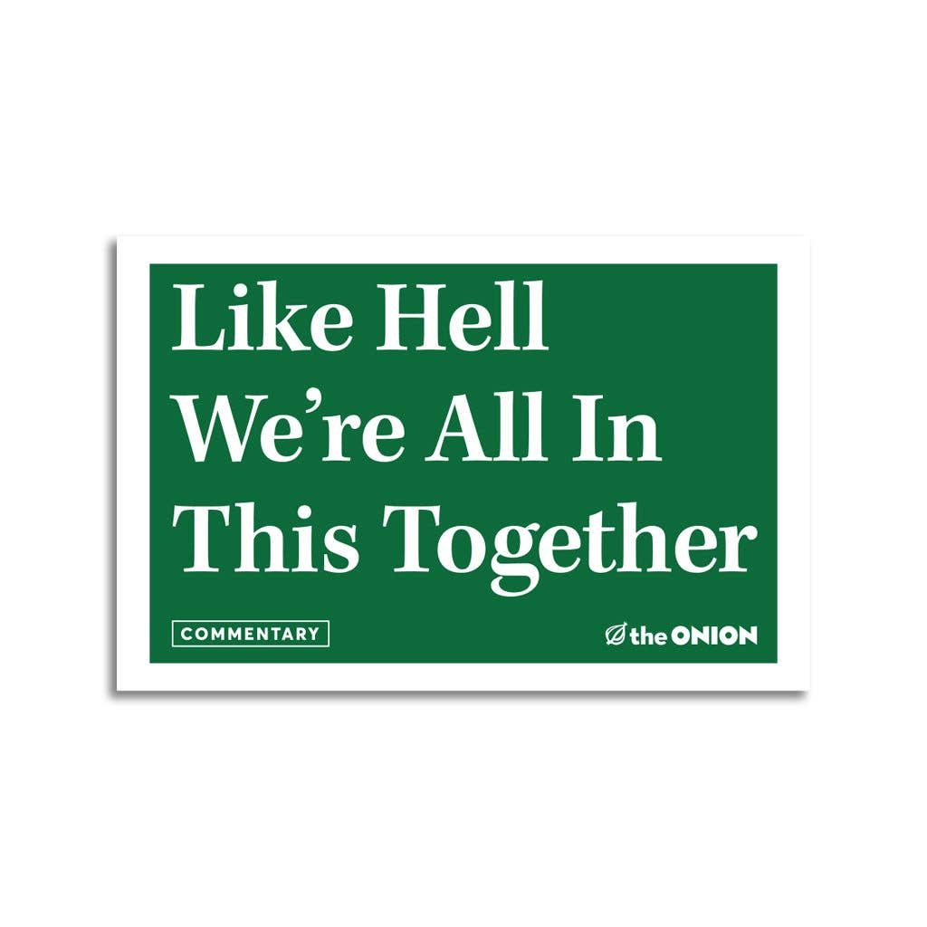 RAYGUN - Wholesale Sticker - The Onion: Like Hell Die-Cut Sticker