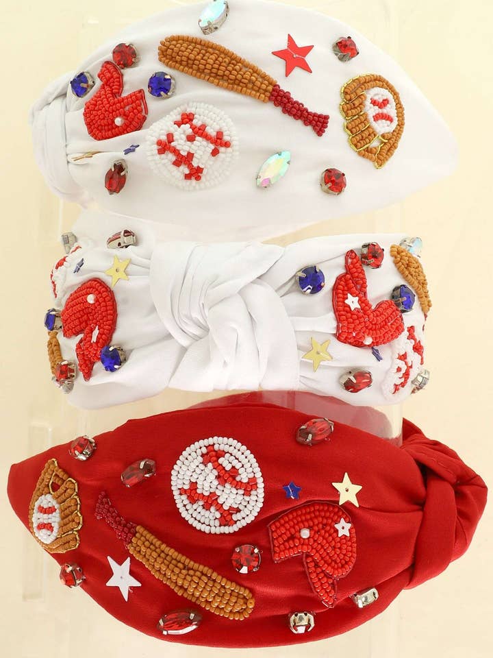 BASEBALL TOP KNYTTEDE JUVELPERLEDE PANDEBÅND H14924 for engroshandel hos anbfashion