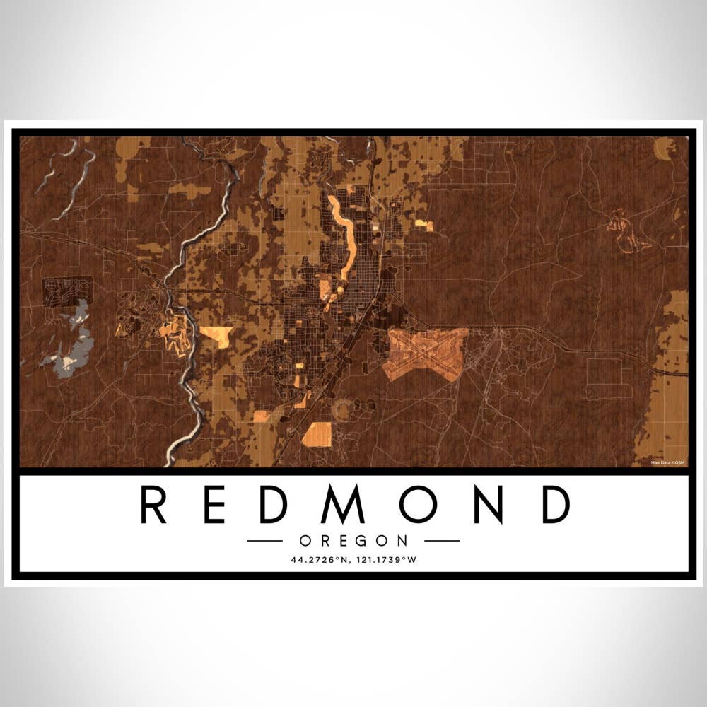 JACE.design - Wholesale Art Print - Redmond OR Map Print Ember3