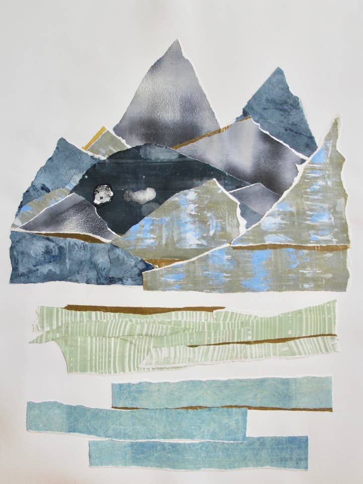 Abstract Mountains Unframed Print for wholesale by Artxtiles