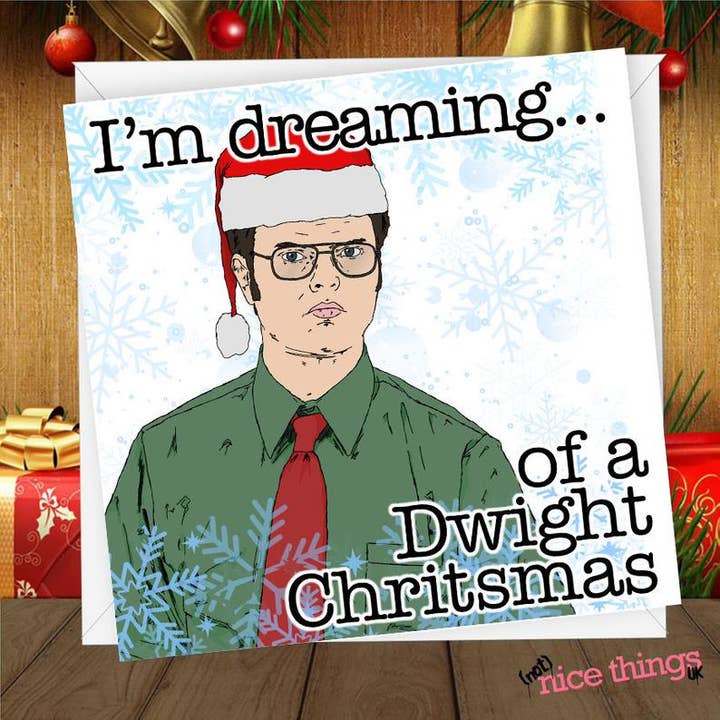 Dwight Christmas Card | The Office US Christmas Card for wholesale by NotNiceThings