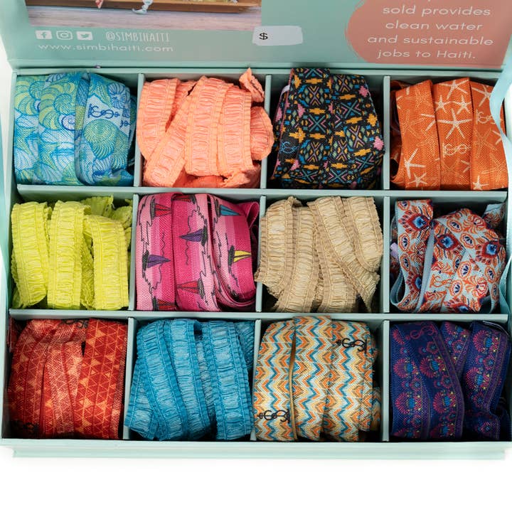 AVANT-GARDISTISCHE COLLECTIE HAARELASTIEKARMBANDEN voor wholesale door Simbi