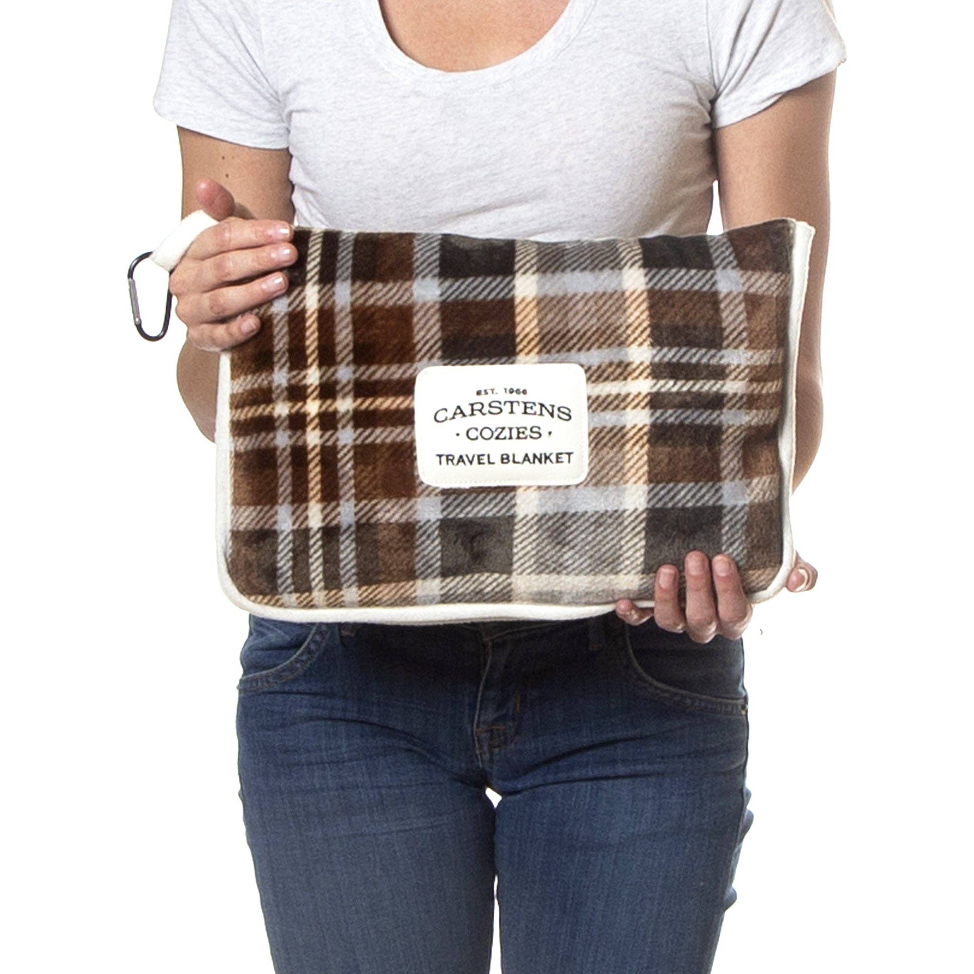 Carstens, Inc. - Wholesale Travel Blanket - Grey Chestnut Travel Blanket3