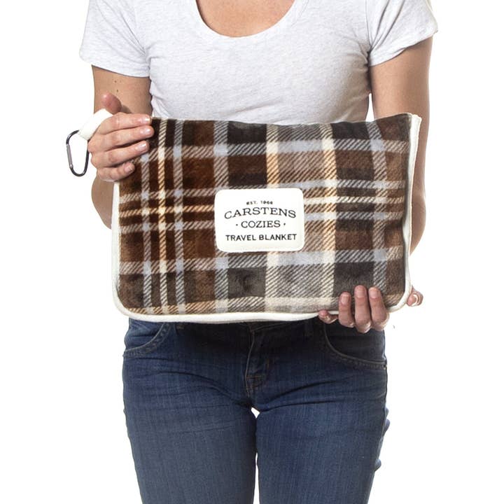 Carstens, Inc. - Wholesale Travel Blanket - Grey Chestnut Travel Blanket3