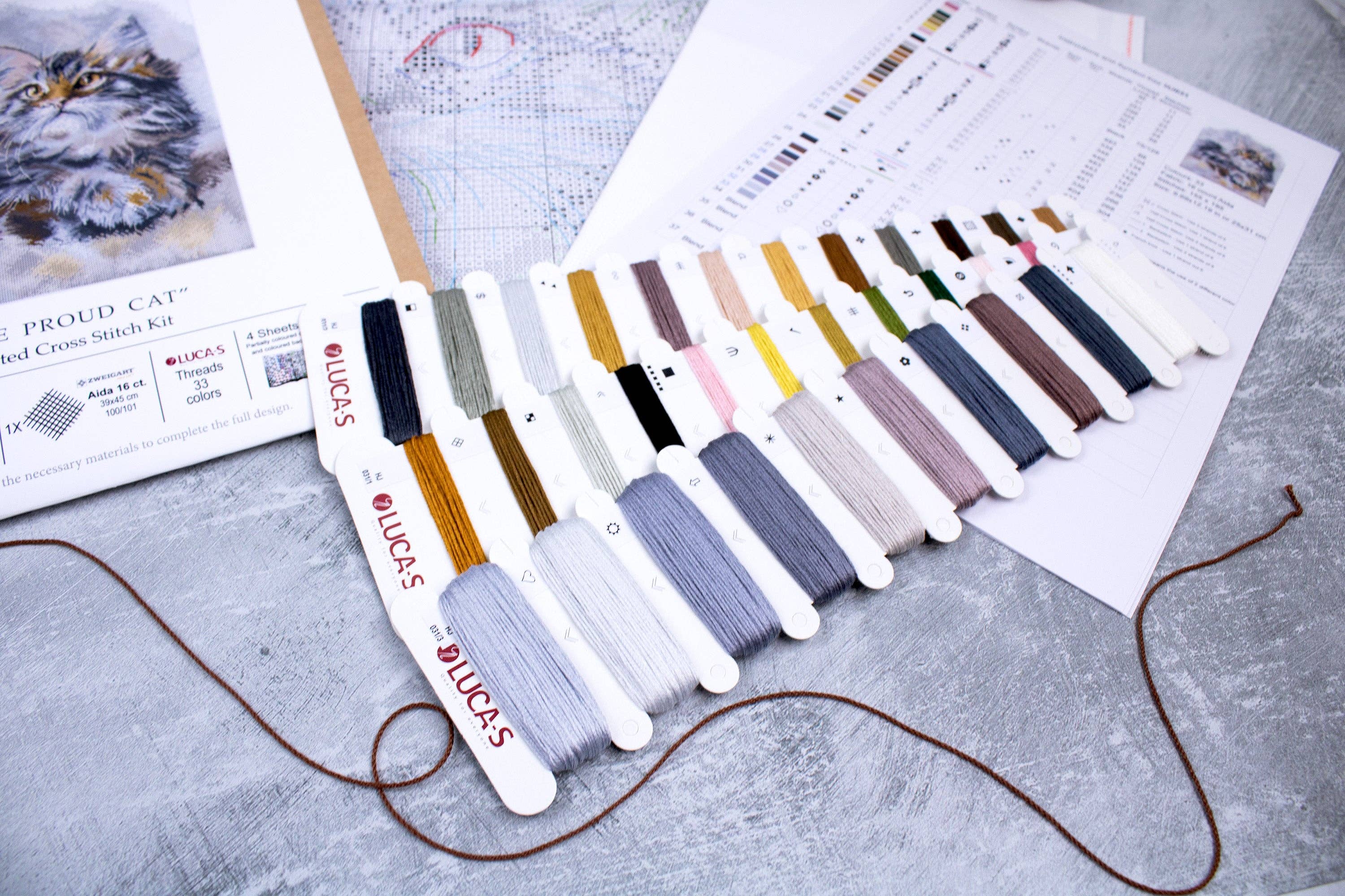 HobbyJobby - Wholesale Embroidery/Cross Stitch Supplies - Cross Stitch Kit HobbyJobby - The Proud Cat3