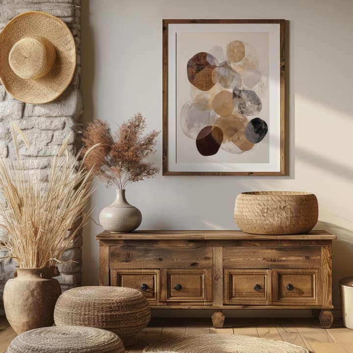 Calma Terrosa | Arte Moderna Organica | Incorniciato per la vendita all'ingrosso da parte di Artsriver