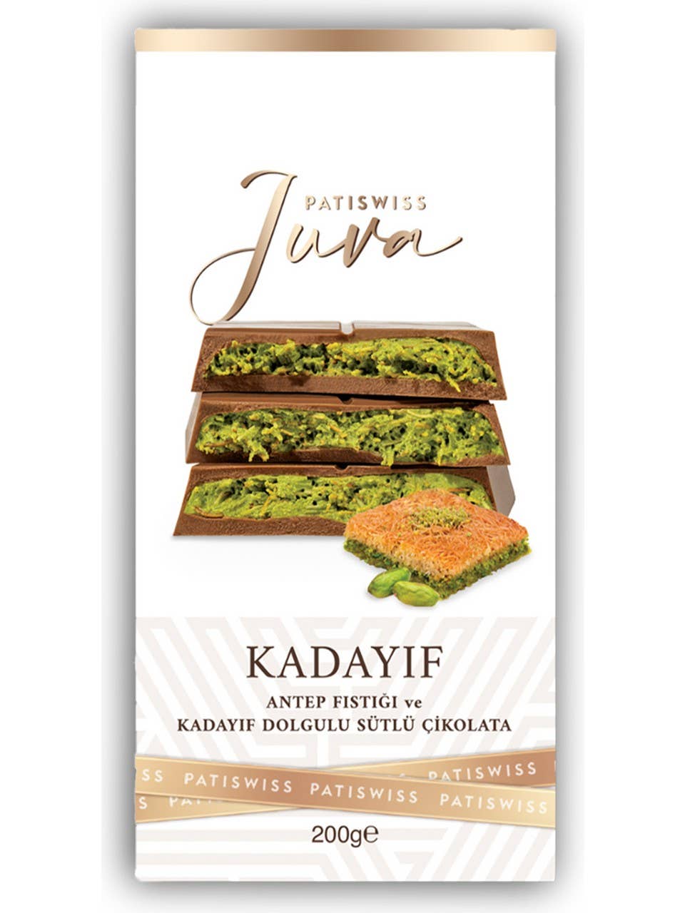 Pistest - Venta al por mayor Chocolate - Chocolate de Dubái con pistachos y kadayif 200g7