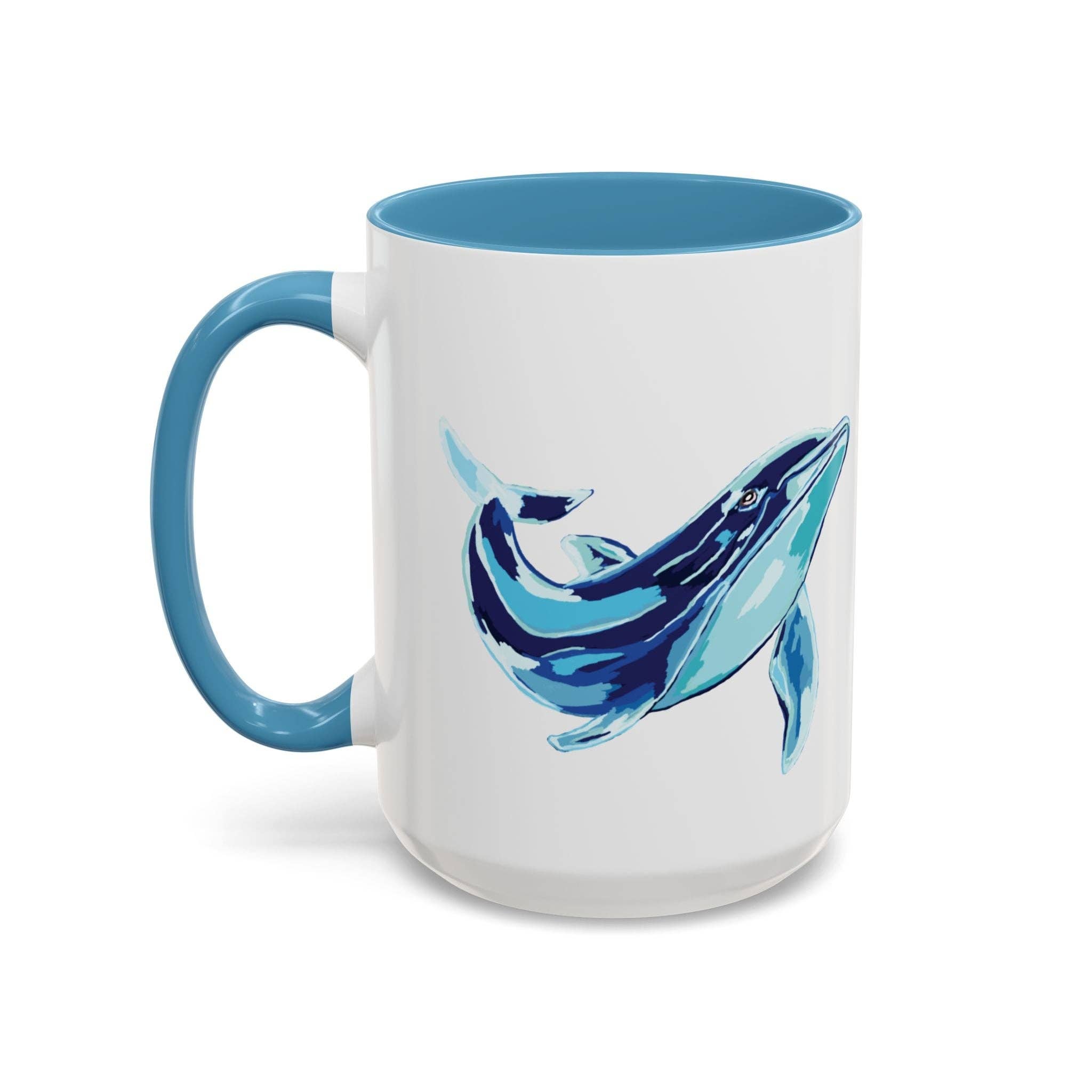 Blue Cava – Großhandel Kaffeebecher – Blauwal Ozeanleben Zwei-Ton Keramik Kaffeetasse - 11 oz & 15 oz24
