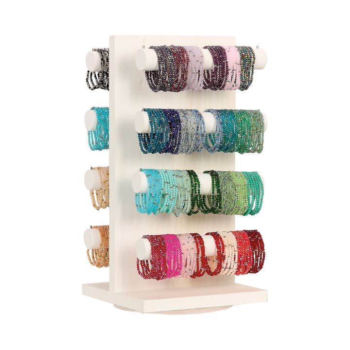 My Fun Colors - Wholesale Beaded Bracelet - Mini Crystal Beaded Stretch Bracelets | 91 Colors!