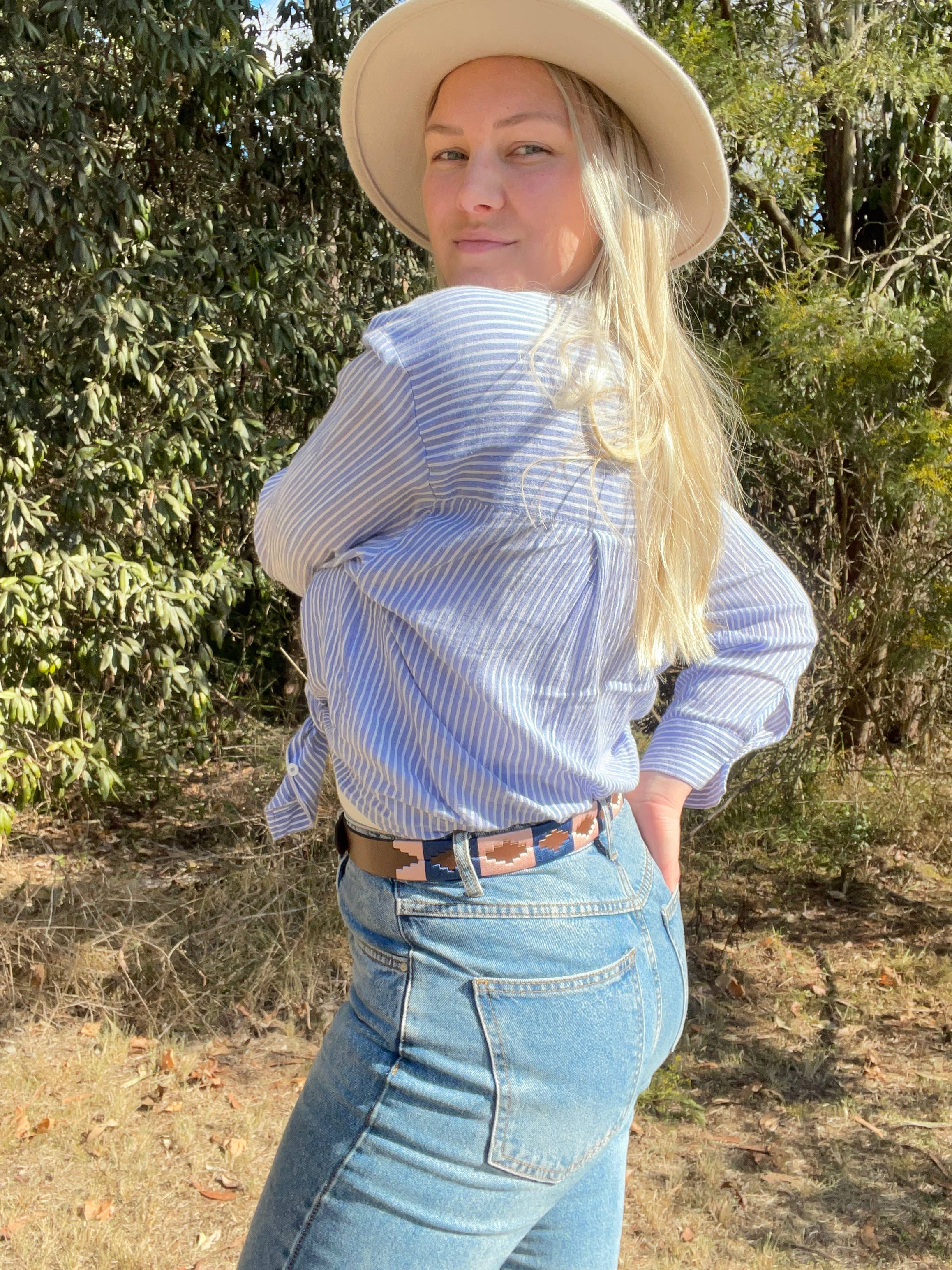 hide & chic – wholesale Belt – Women's – Quality Full Grain Leather Polo Belt. Style No: 41034.1