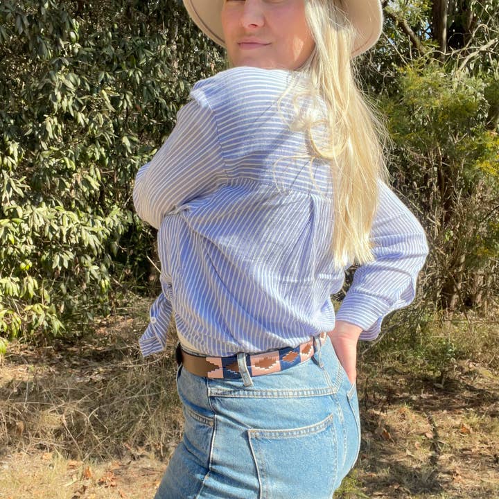 hide & chic - Wholesale Belt - Women's - Quality Full Grain Leather Polo Belt. Style No: 41034.1