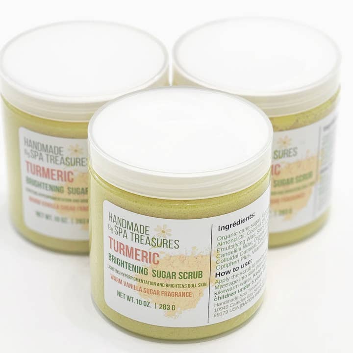 Spa Treasures – Engroshandel Bodyscrub/eksfolierende produkt – Turmeric lysnende sukkerskrubbe 127 g