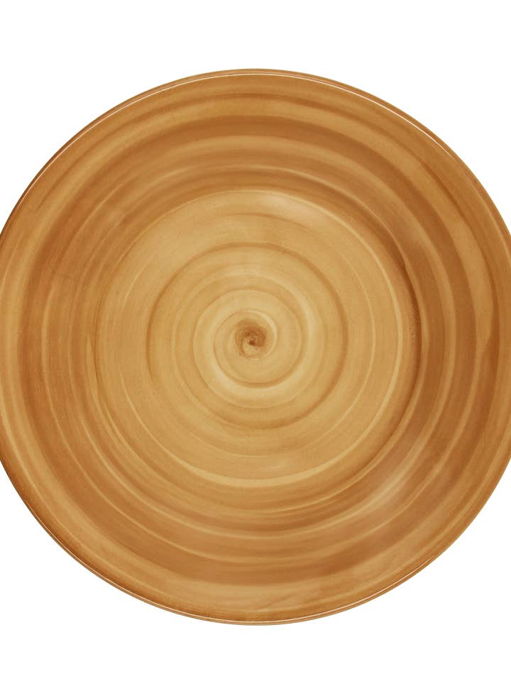 Dolce-Latte-Karamell-Keramik-Dessertteller für den Großhandel von Pó de Barro