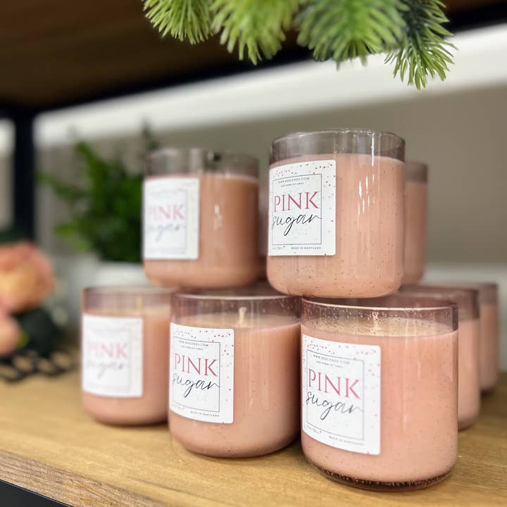 Be Blends | Soy Candles & Natural Products - Wholesale Jar/Filled Candle - Pink Sugar Soy Candle | Valentines Day Gifts | 10oz Candle2