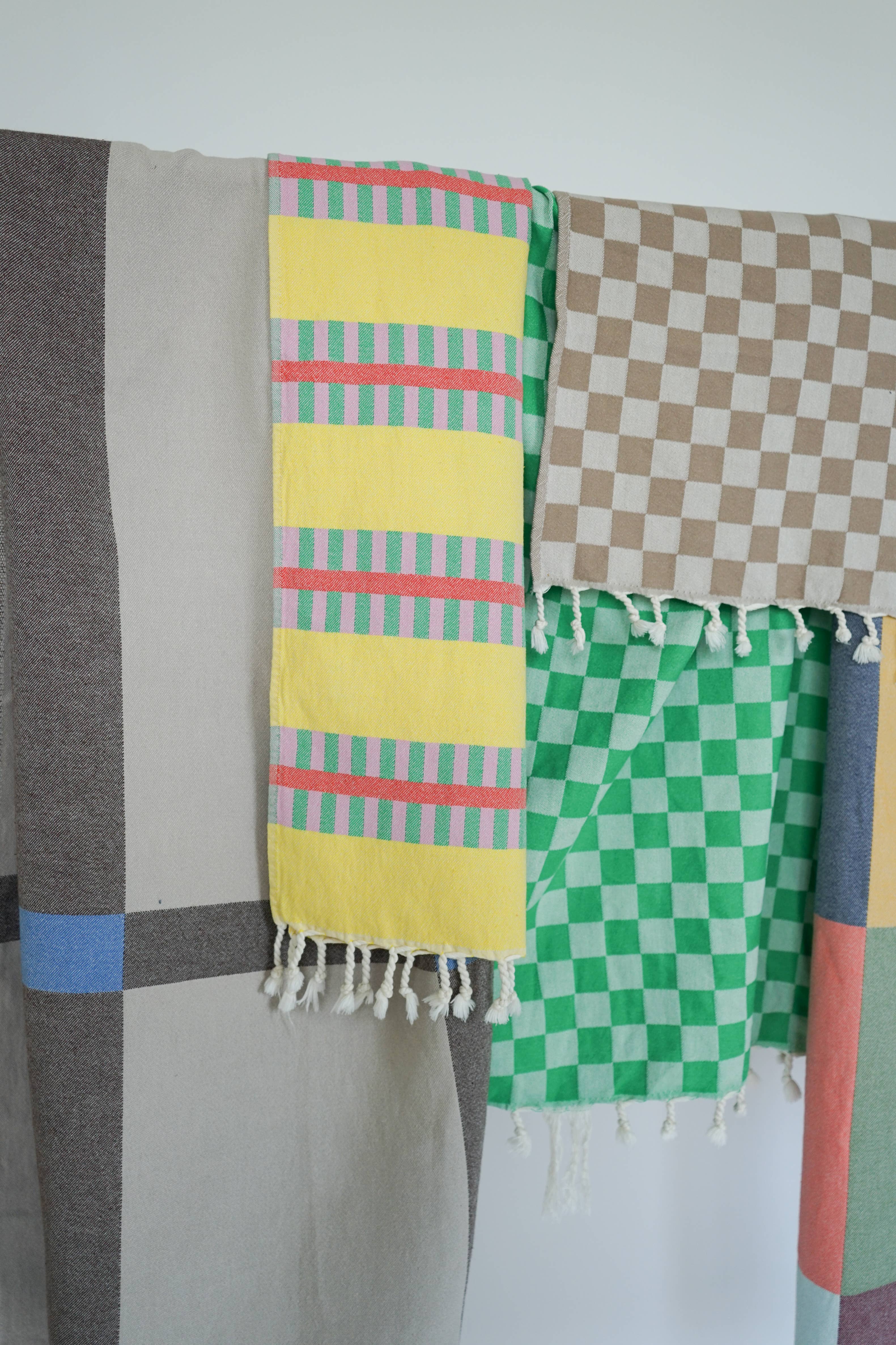 STATE The Label - Wholesale Bath Towel - LATTICE TURKISH TOWEL / LEMON SPRITZ2