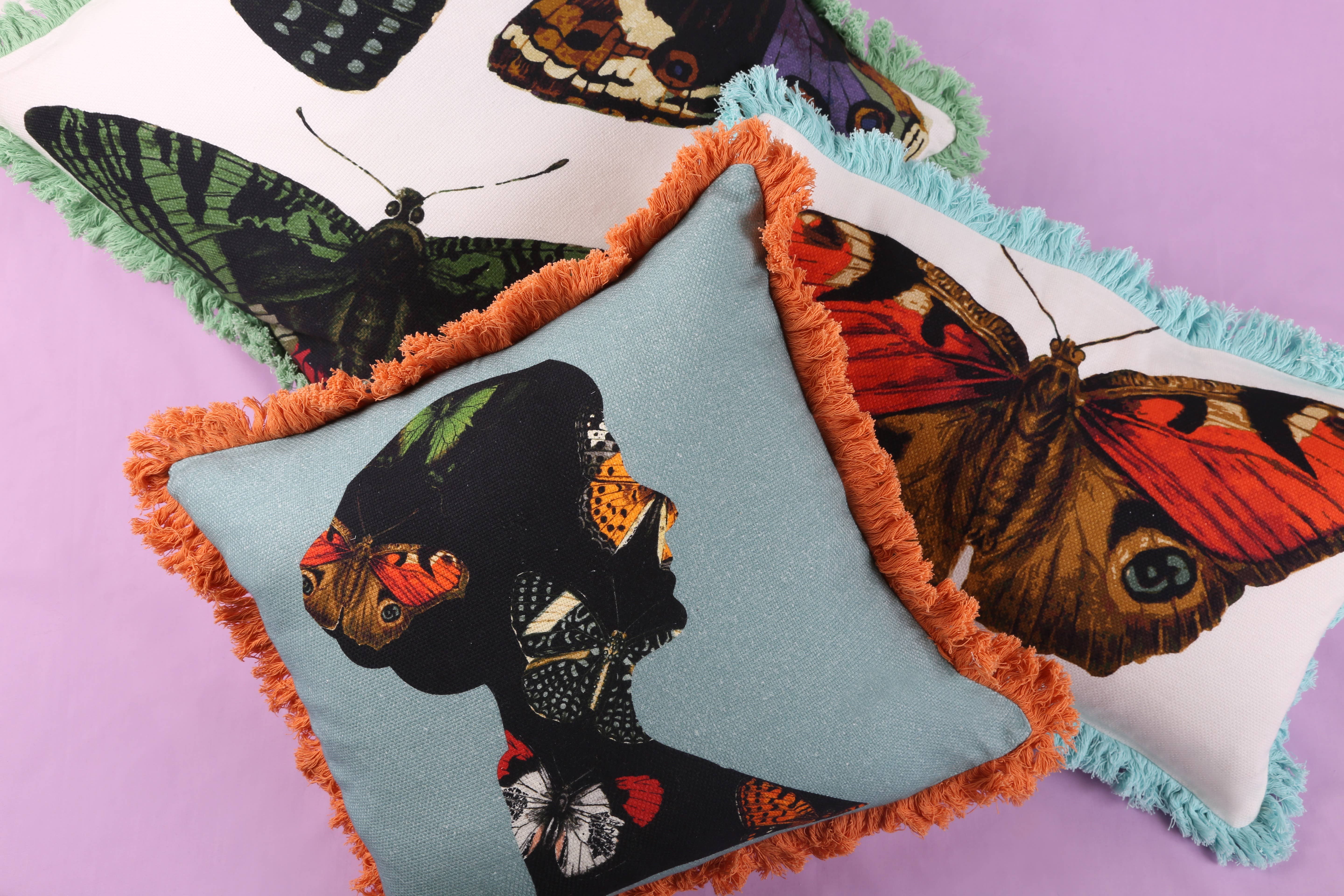 THOMASPAUL - Vente Coussin décoratif - Métamorphose Nelly Oreiller 18"x18"1