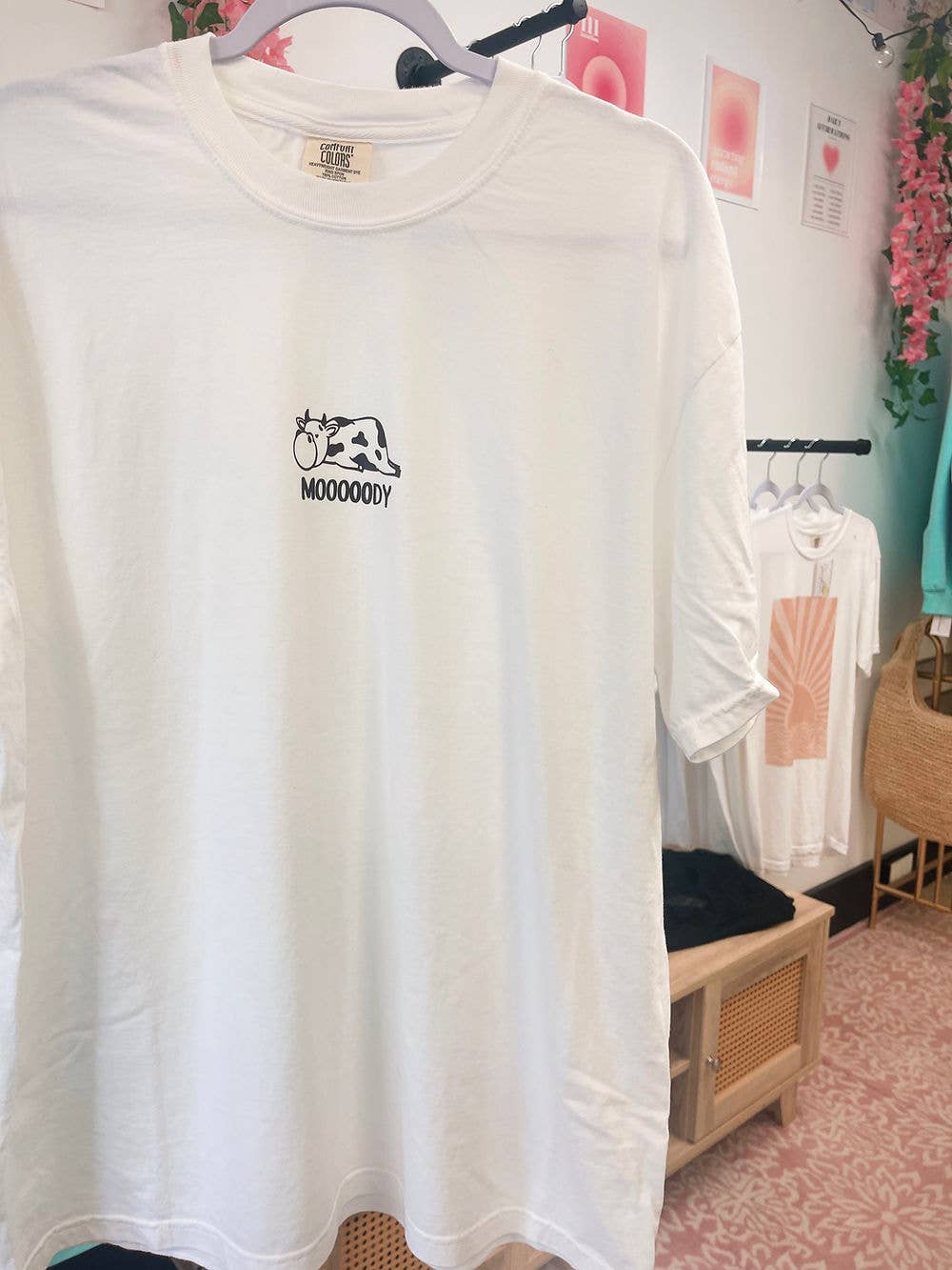 Sunshine Designs Boutique LLC - Wholesale Screen Printed T-Shirt - Women's - Comfort Colors Moody Cow T-Shirt4