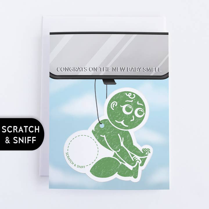 New Baby Smell Card - Scratch and Sniff for wholesale by Eye See Magic