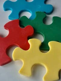 Chocolate Puzzle Pieces, Autism Awareness for wholesale by Chocolates Unlimited by Denise