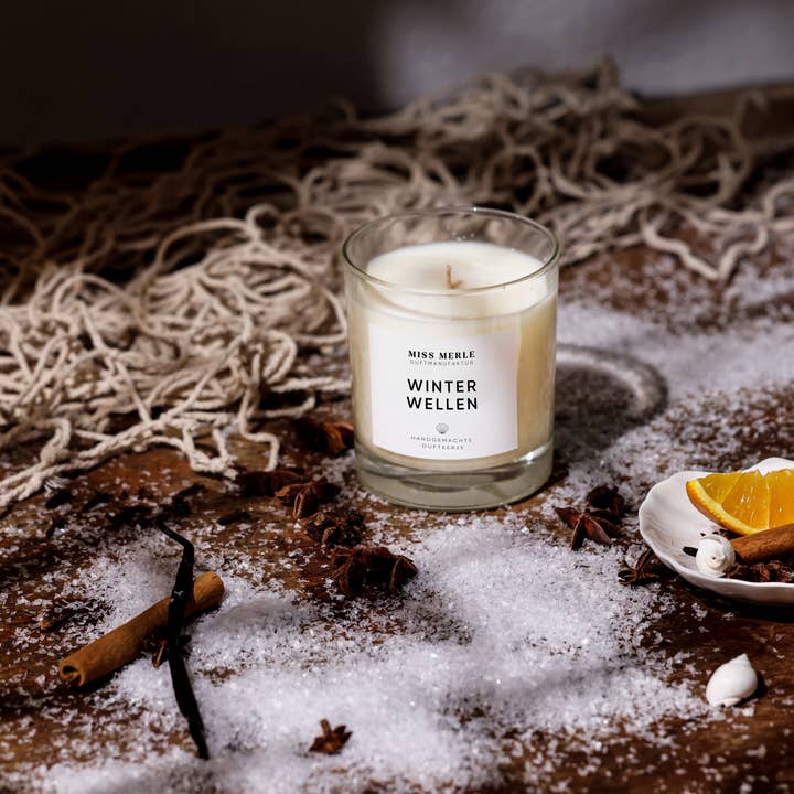 MISS MERLE Duftmanufaktur - Wholesale Jar/Filled Candle - Scented Candle Cinnamon & Orange 150g – Winter Waves1