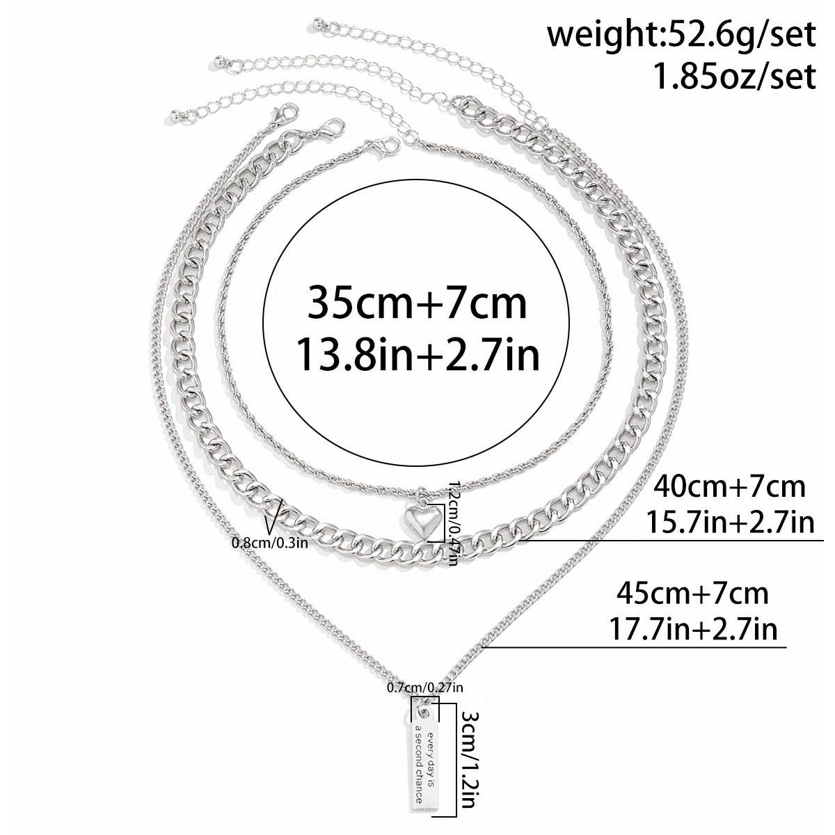 TYPE  SIMPLE MULTI-LAYER CHAIN NECKLACE_CWAJE1129 for wholesale on Faire7