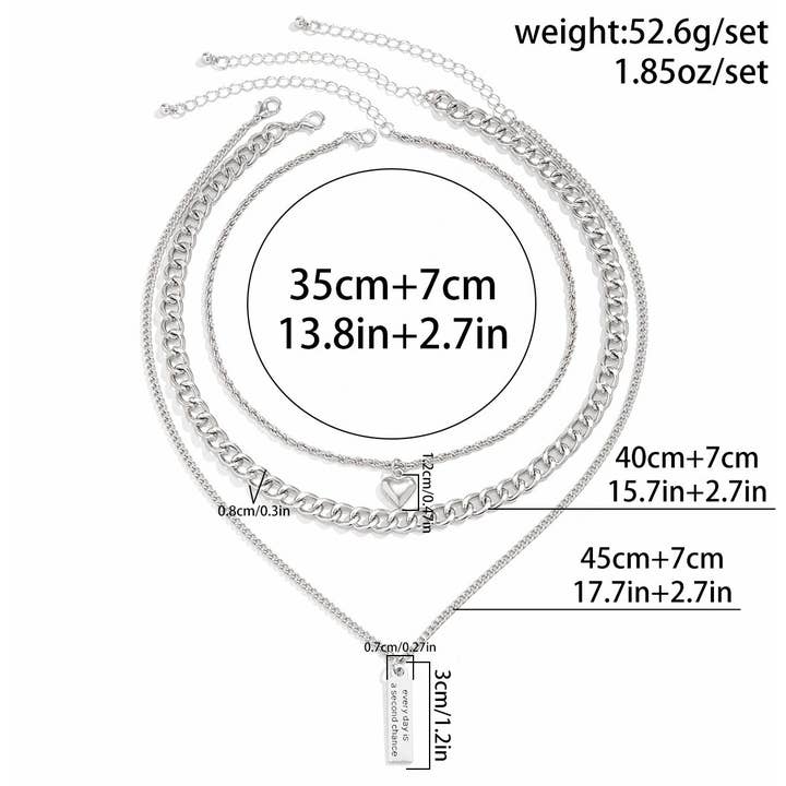 TYPE SIMPLE MULTI-LAYER CHAIN NECKLACE_CWAJE1129 for wholesale on Faire7