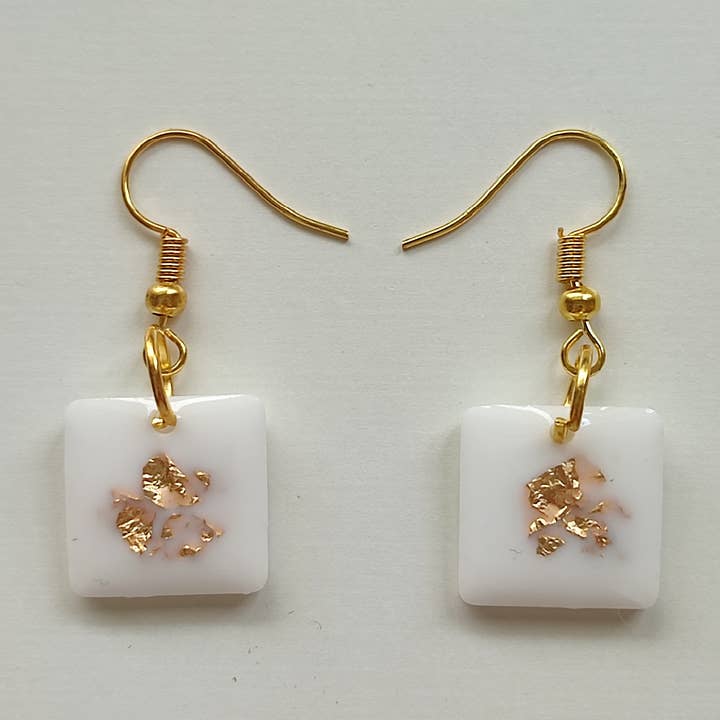 Earrings small square for wholesale by DioniCreations