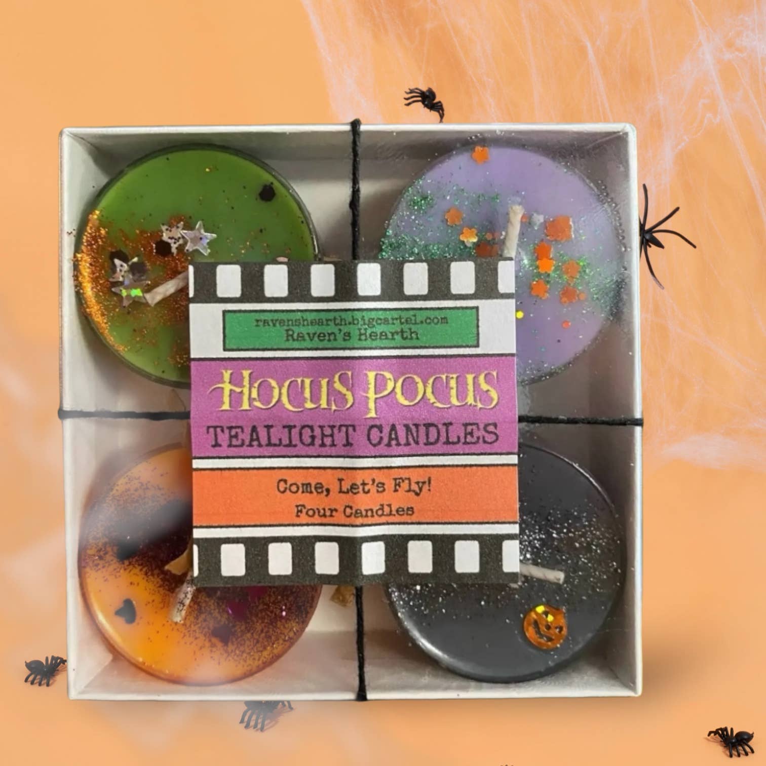 Raven’s Hearth - Wholesale Tea light candles - Hocus Pocus Tealight Candles | Halloween | Vegan | Handmade3