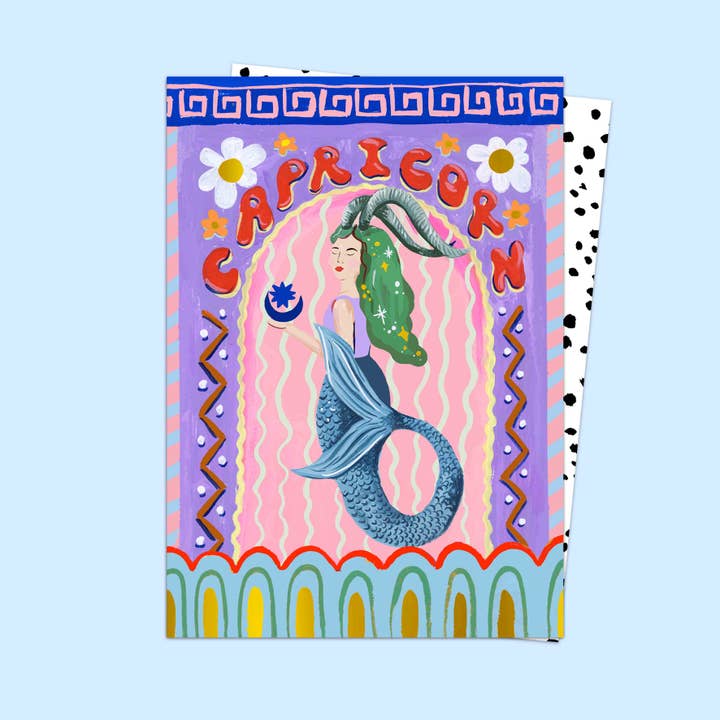 Eleanor Bowmer - Wholesale Birthday Card - Capricorn Zodiac Card