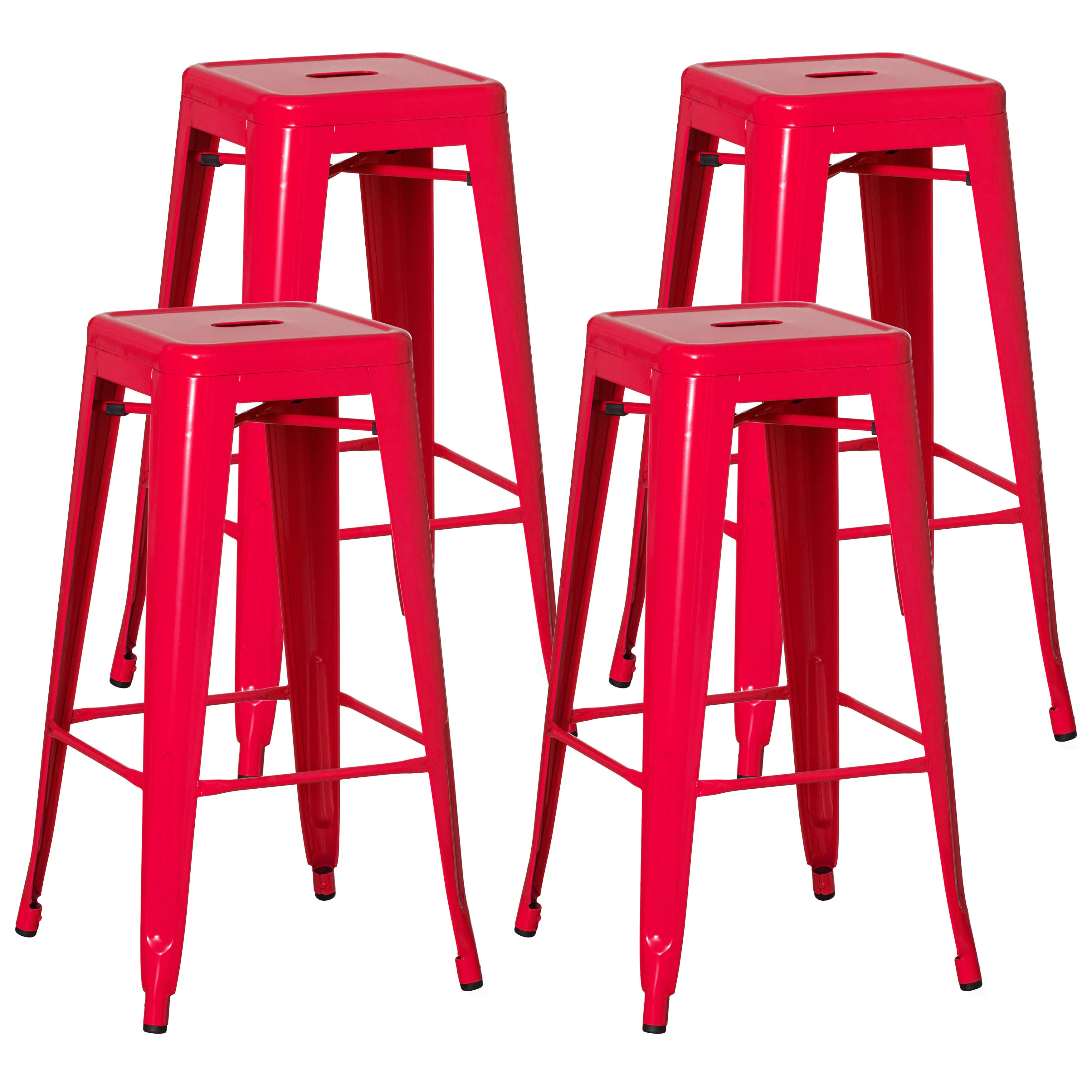 Quickway Imports - Wholesale Stool - 30" Backless Metal Bar Stool, Stackable, Heavy-Duty7