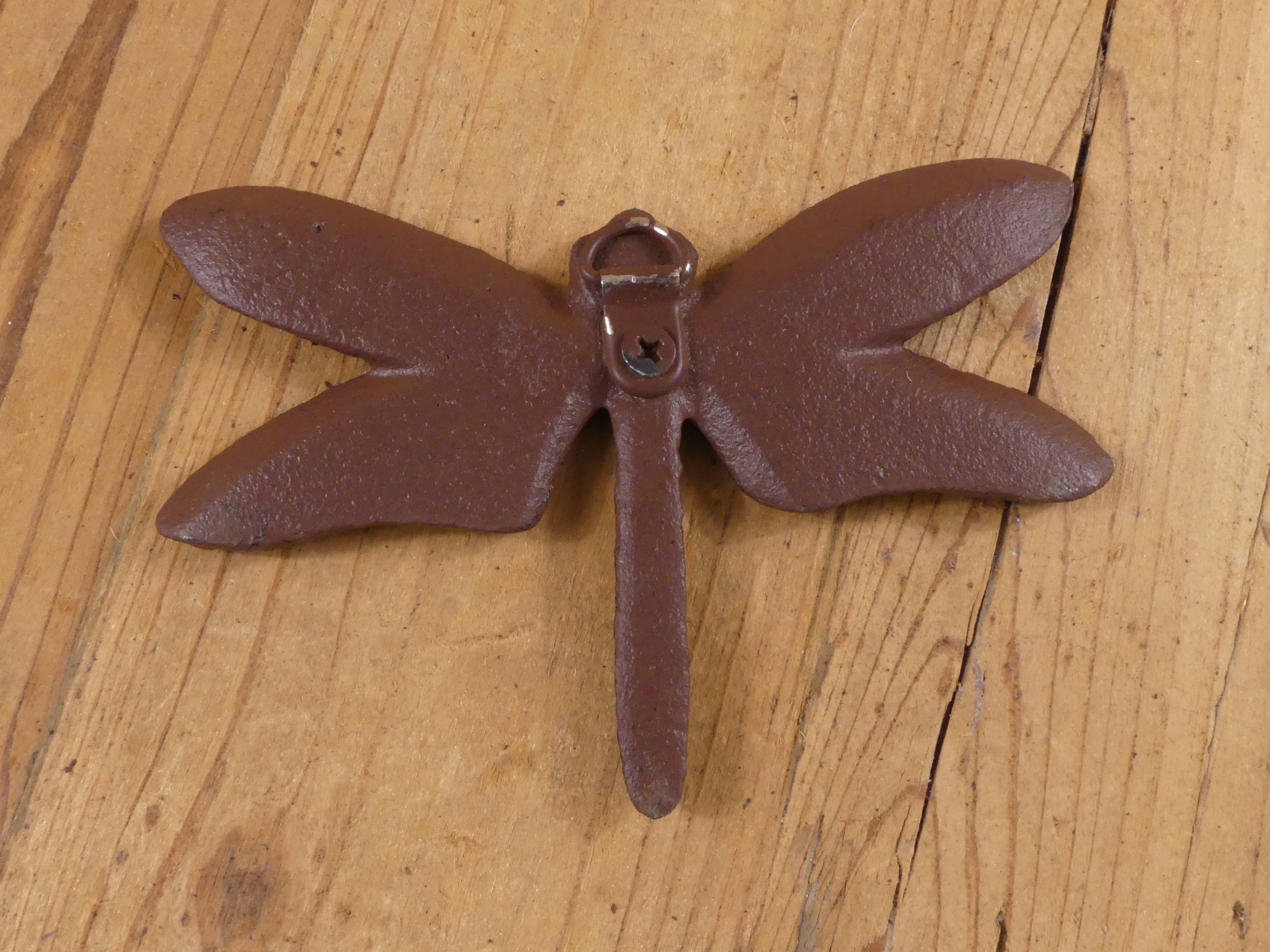 Midwest Craft House - Wholesale Wall Accent - CAST IRON DRAGONFLY WALL DECOR WITH HANGING RING4